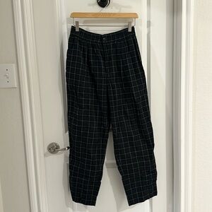 Madewell Plaid Corduroy Loose Cargo Pants
